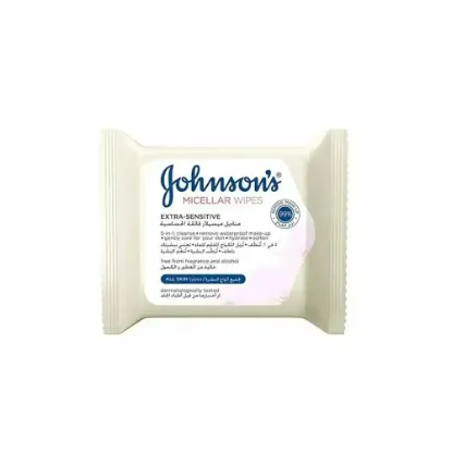 Picture of Johnson's Micellar Makeup Remover Wipes for Sensitive Skin - 25 Wipes