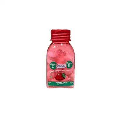 Picture of Dusfarm Vitamin C & D Strawberry Flavor Sugar-Free Candies - 32 Pieces