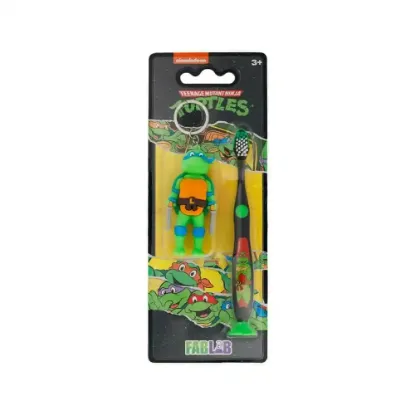 Picture of Fab Lab Kids Toothbrush with Keychain - Teenage Mutant Ninja Turtles
