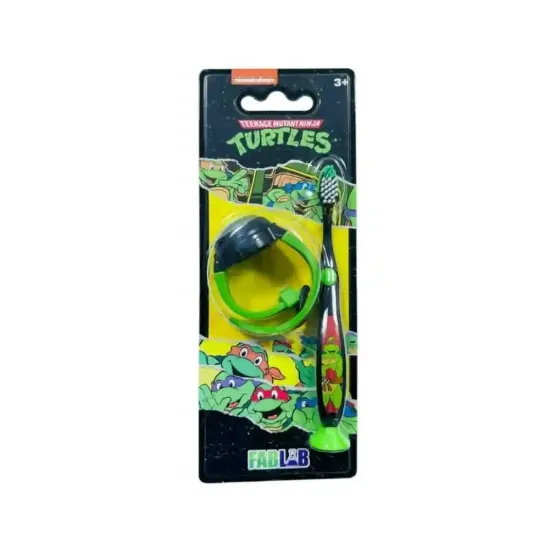 Picture of Fab Lab Kids Toothbrush with Light-Up Clock - Teenage Mutant Ninja Turtles
