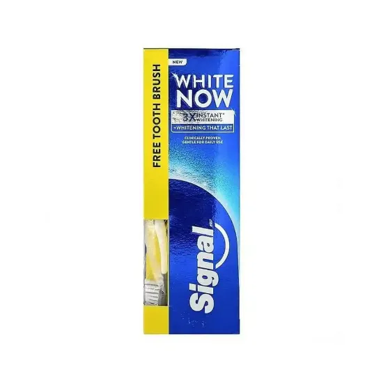 Picture of Signal White Now Instant Whitening Toothpaste 75ml + Free Toothbrush