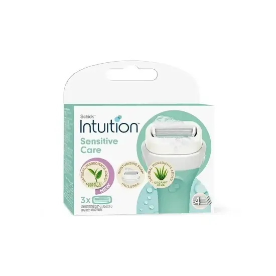 Picture of Shake Intuition Replacement Razor Blades with Aloe Vera Foam and Vitamin E - 3 Count