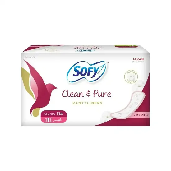 Picture of Sofi Hygiene & Cleanliness Unscented Cotton Texture Sanitary Pads, Large Size - 114 Pads