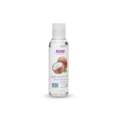 Picture of NOW Liquid Coconut Oil for Body, Face & Hair - 118ml