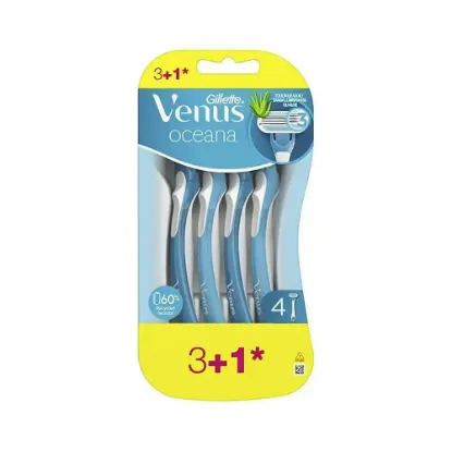 Picture of Gillette Venus Oceana Women's Razor, 3 Blades - 4 Pack