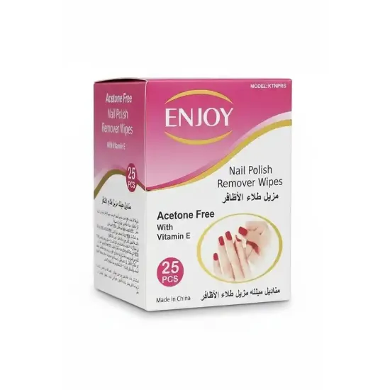 Picture of Enjoy Acetone Nail Polish Remover Wipes 25 wipes