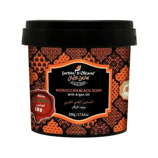 Picture of Jardin Oleane Moroccan Black Soap with Argan Oil 500g