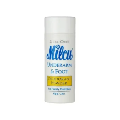 Picture of Milco Deodorant Powder for Underarms & Feet 80g