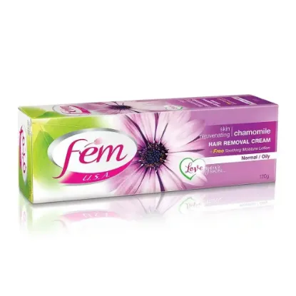 Picture of Fem Hair Removal Cream for Normal Oily Skin Chamomile 120g