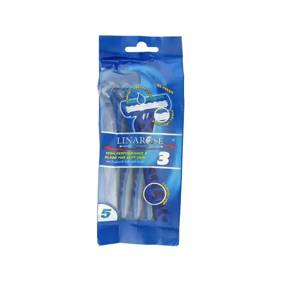 Picture of Lena Rose Triple Blade High Performance Razor for Smooth Skin - 5 Pack