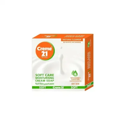 Picture of Cream 21 Soft Care Cream Soap with Vitamin E and Aloe Vera - 125g