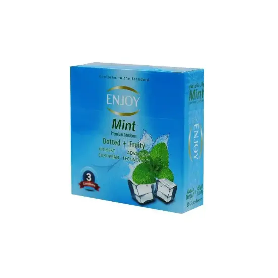 Picture of Enjoy Mint Dot Condoms - 3 Pack