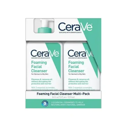 Picture of CeraVe Foaming Facial Cleanser for Normal and Oily Skin - 355ml x 2ml