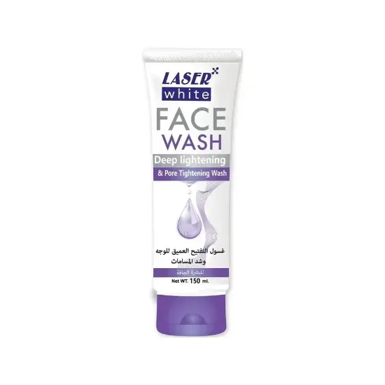 Picture of Laser White Deep Brightening Facial Wash and Pore Tightening Wash for Dry Skin - 150ml