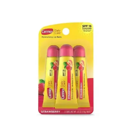 Picture of Carmex Strawberry Lip Balm - 3 x 10g
