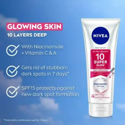 Picture of Nivea Super Glow 10 Body Serum for Extra Brightening 170ml
