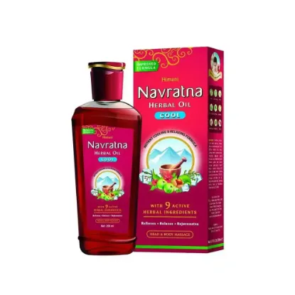 Picture of Hemani Navratna Refreshing Herbal Massage Oil for Head and Body - 200ml
