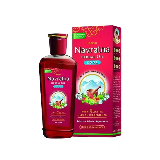 Picture of Hemani Navratna Refreshing Herbal Massage Oil for Head and Body - 200ml