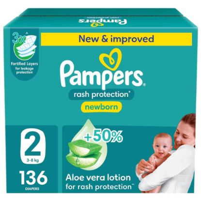 Picture of PAMPERS SIZE 2 NEWBORN (1X136 SIZE M6)