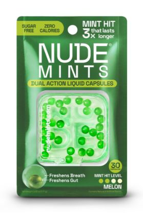 Picture of Nude Mints Dual Action Liquid Capsules Peppermints Flavour