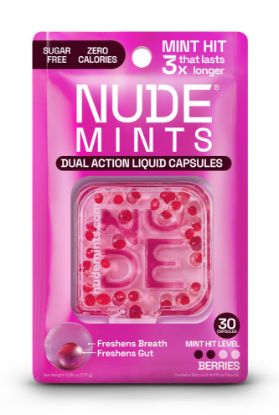 Picture of Nude Mints Dual Action Liquid Capsules Peppermints Flavour